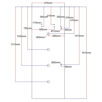 Shower enclosure rear glass 575x1610 mirror Shower enclosure rear glass 575x1610 mirror