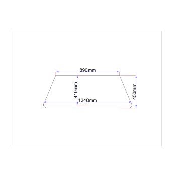 Glass cabinet 890x450 clear Glass cabinet 890x450 clear
