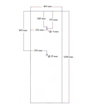 Shower cabin rear glass black 460x1568 mm 5.30 Anabel3