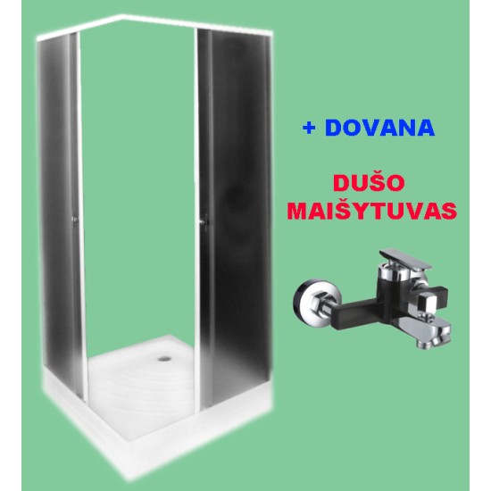 IŠPARDAVIMAS! Dušo kabina ZK90 FABRIC DOVANA dušo maišytuvas A1203