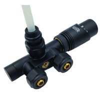 Thermostatic valve for coil 0300.342 left black matt