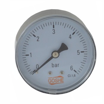 Manometer horizontal 10bar 1/4