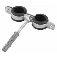 Holder double with rubber 3/8 0780.880