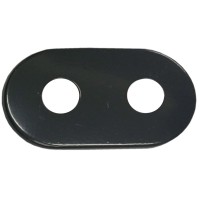 Finish V. pipe 1/2 double black glossy