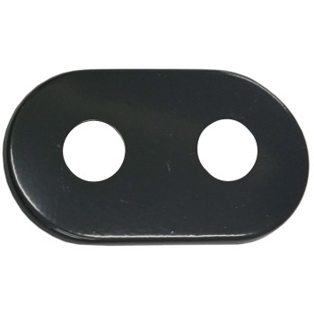 Apdare V veida caurule 1/2 dubultā melna matēta