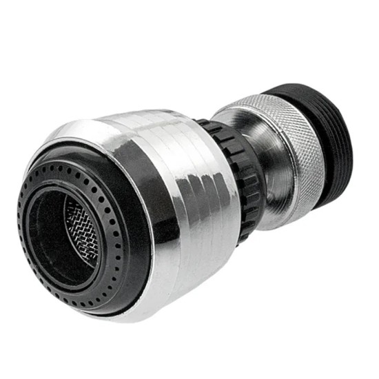 Aeratorius S. 24-1 iš BMD10 2 padėčių juodas chromas