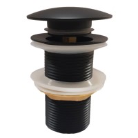 Galva S.B praustuvo sifono CLICK-CLACK be persipylimo juoda