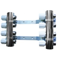 Manifold J. 3/4 cold water. 4h. reg. nickel