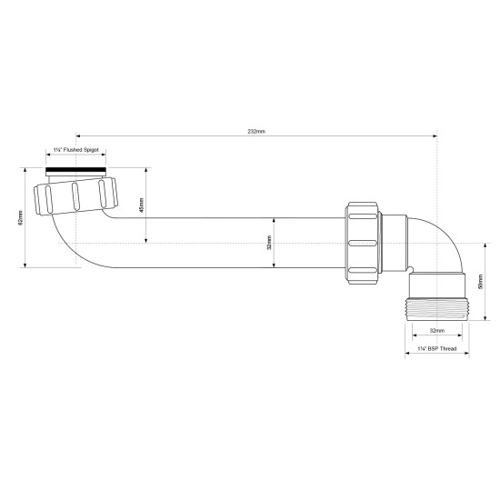 Prailgintojas K.Mc su 2 alkūn. 5/4HC13 MCHC1332