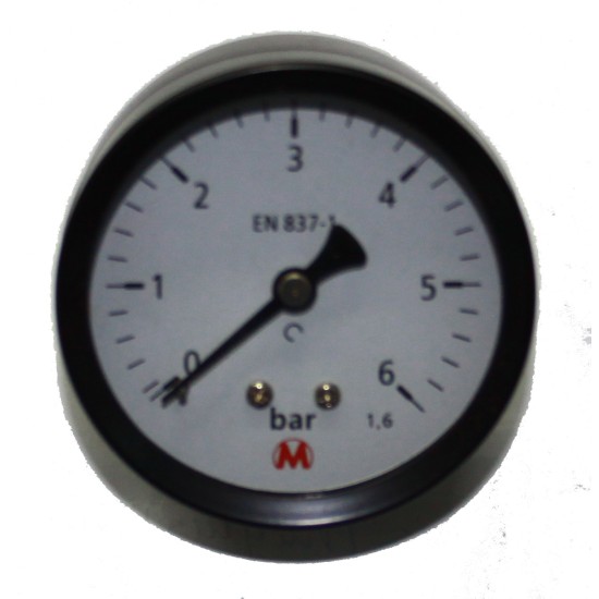 Manometras 6 bar. gulščias
