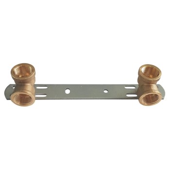Plokštelė P. metalinė su žalv. alkūnėlėmis 1/2x1/2 150mm Plokštelė P. metalinė su žalv. alkūnėlėmis 1/2x1/2 150mm