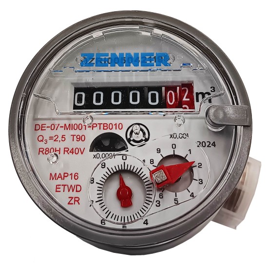 Skaitiklis S. d15 karšto vand. 110mm su antgaliais