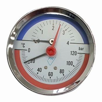 Termomanometras S. 1/2 d80 0-150C/0-4 Termomanometras S. 1/2 d80 0-150C/0-4
