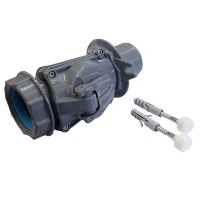 Vožtuvas K. atbulinis d50 tiesus su veržle pilkas