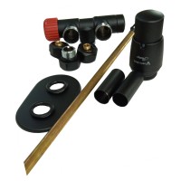 Vožtuvas V. termostatinis UNICO All  Pex kair. juodas