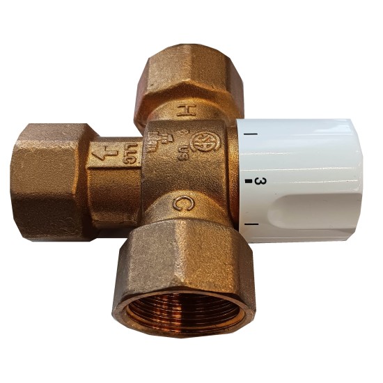 Vožtuvas V. termostatinis pamaišymo DN25 B65