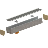 Kanalas K.LK beton. DN110antvam.cinkuotos grotelės A15klasė