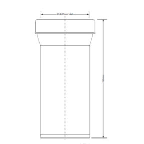 Vamzdis K.Mc WC 260mm