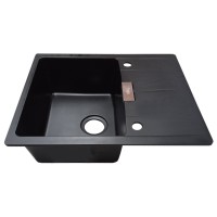 Plautuvė COMFORT 1B1-2D black/juoda