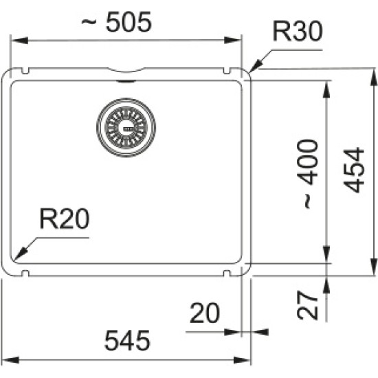 Plautuvė KXK110-51 eksc. v. magnolia