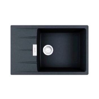 Plautuvė STONE 1B1 2D black/juoda Plautuvė STONE 1B1 2D black/juoda