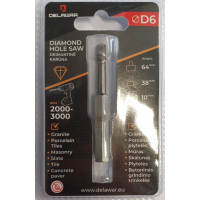 Karūna deimantinė DELAWAR M14 D6mm