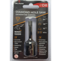 Karūna deimantinė DELAWAR M14 D8mm