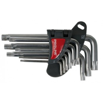 Raktai TORX 9 vnt. T10-T50 Proline Raktai TORX 9 vnt. T10-T50 Proline