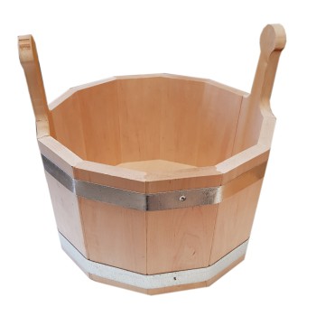 Wooden tub with two handles 10L Wooden tub with two handles 10L
