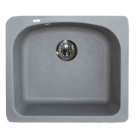 Granitinė plautuvė LADO2  grey SU SIFONU