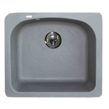 Granitinė plautuvė LADO2  grey SU SIFONU