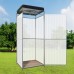 Action! Outdoor shower cabin without tambour with shower capacity 100L