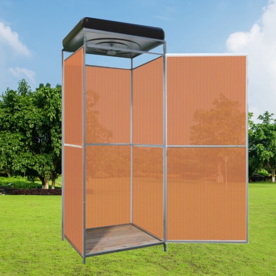 Action! Outdoor shower cabin without tambour with shower capacity 100L