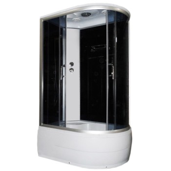 Massage shower room ANABEL3 simple left black Massage shower room ANABEL3 simple left black