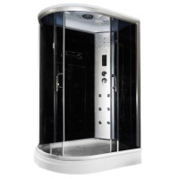 Masāžas dušas kabīne ANABEL4 melna pa labi