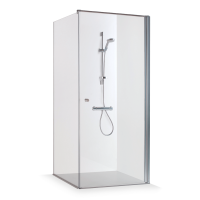 Dušo kabina KRISTINA 895x976x2000 skaidrus stiklas