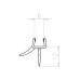 Tarpinė apatinė PIVOT 900mm tiesi