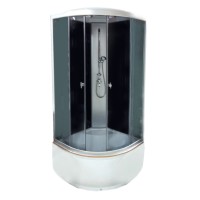 Shower cabin R8604 90x90 grey/black