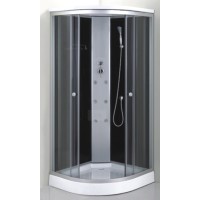 Shower cabin TANI 45470 90x90 white/fabric