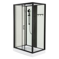 Dušas kabīne Galaxy K715 120x80 caurspīdīga/balta