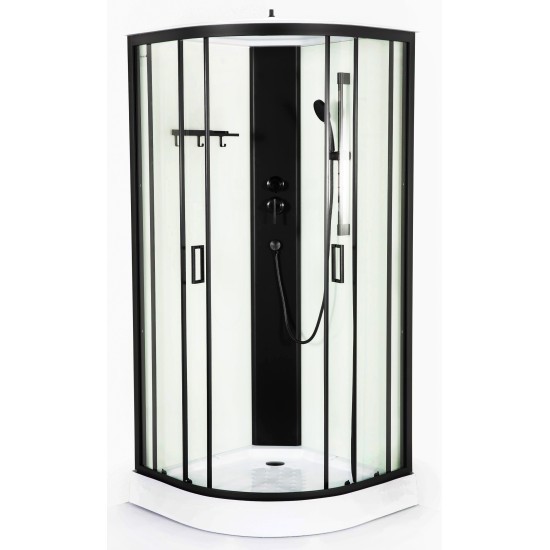 Dušo kabina Galaxy K981 80x80 skaidri/white