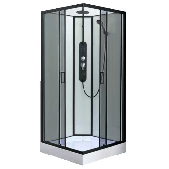 Dušas kabīne Verona R23 80x80 pelēka Dušas kabīne Verona R23 80x80 pelēka