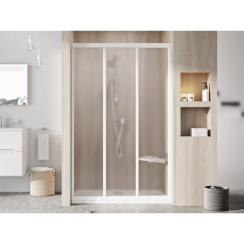 Dušo durys ASDP3-110 198  balta stiklas Grape