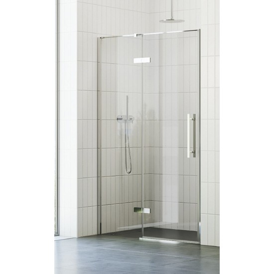 Durys dušo COSD2-110 chromas stiklas Transparent