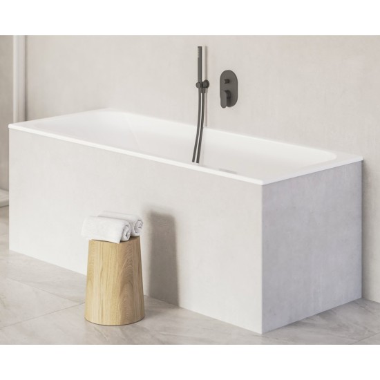 Vonia CHROME SLIM 180x80 sniego baltumo
