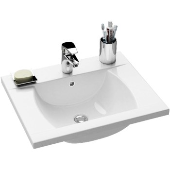 Praustuvas CLASSIC 600 baltas su skyle maišytuvui Praustuvas CLASSIC 600 baltas su skyle maišytuvui