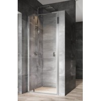 Dušo durys NDOP1-90 satin transparent