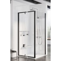 Sienelė dušo PPS-80 juodas Transparent