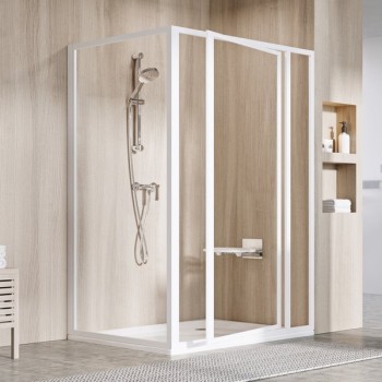 Dušo sienelė PSS-90 195 balta+glass Grape Dušo sienelė PSS-90 195 balta+glass Grape