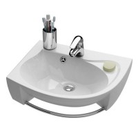 Умывальник ROSA L белый с отверстием под смеситель